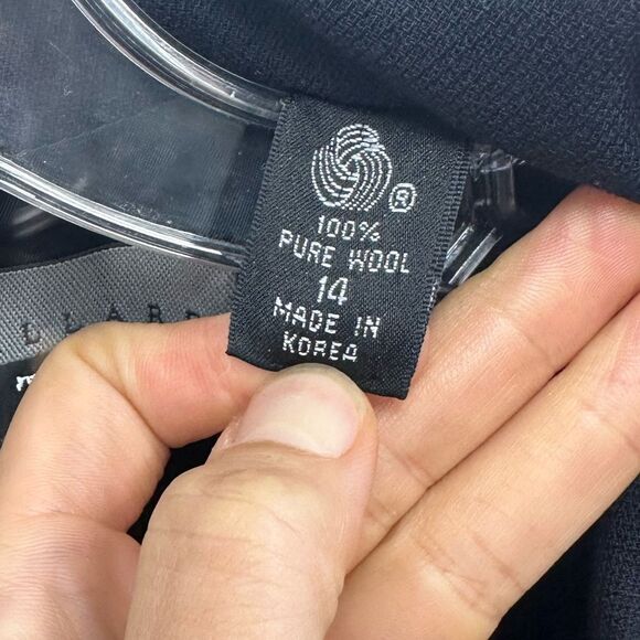 Ellen Tracy Black Bomber Jacket with Silver Accents - Picture 15 of 15